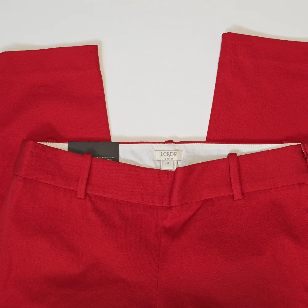 J.Crew City Fit Winnie Pant Red - Picture 3 of 11
